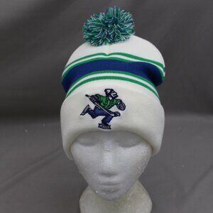 Abbotsford Cancuks Toque - Team Logo on White - Adult Stretch Fit
